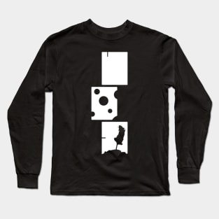 Mouse and Cheese in a abstract cubic reality Long Sleeve T-Shirt